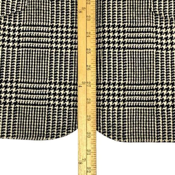 Lauren Ralph Lauren Blazer Size 12 Houndstooth Wool Silk Cashmere Classic Jacket - Picture 12 of 16
